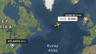 THY’nin Atlanta-İstanbul uçağı Dublin’e indi THY’nin Atlanta-İstanbul Uçağı Okyanus Üzerindeyken Bir Yolcu Rahatsızlanınca İrlanda’ya indi.