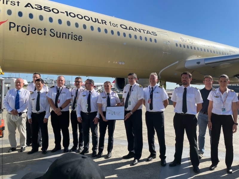 Avrupa uçak üreticisi Airbus’un, Avustralya havayolu Qantas’ın “Project Sunrise” programı