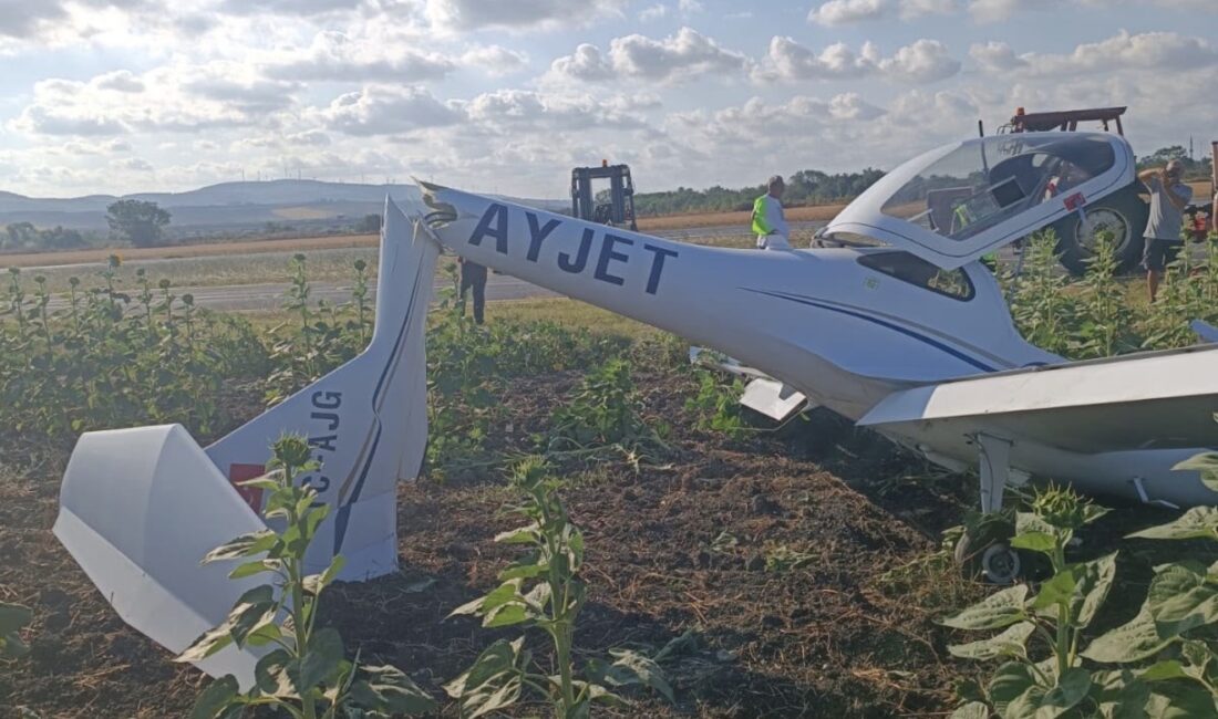Çatalca’da eğitim uçağı kaza kırıma uğradı: Pilot hafif yaralandı