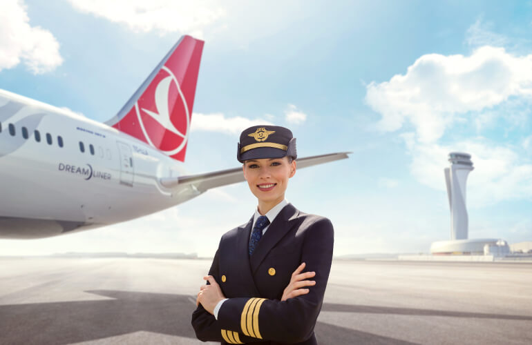 Türk Hava Yolları’ndaki son verilere göre, şirkette 530 kadın pilot