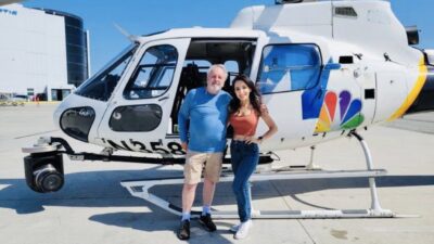 Los Angeles’ta haber için havalanan helikopter düştü Los Angeles’ta haber için havalanan helikopter düştü. Kazada pilot, gazeteci