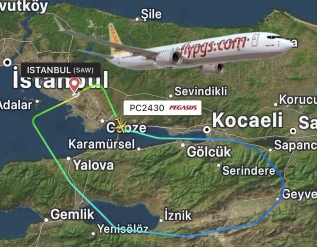 Pegasus’un Mardin’e giden uçağı kuşa çarpınca geri döndü Pegasus’un Sabiha Gökçen Mardin Uçağı Kuşa Çarpınca Geri Döndü. Uçak