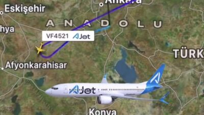 AJet’in Ordu-Giresun’dan İzmir’e giden uçağı Ankara’ya indi. Uçak seferden çekildi.