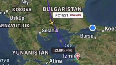 Pegasus’un bugün Antalya’dan Moskova’ya giden PC1576 sefer sayılı uçağı Litvanya