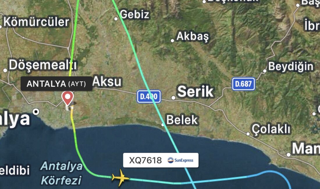 SunExpress uçağı arıza nedeniyle geri döndü SunExpress’in Antalya’dan Trabzon’a Giden Uçağı Teknik Arıza Nedeniyle Geri Döndü.