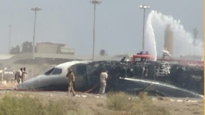 Libya’da Türk iş jeti pistten çıktı, alev aldı: İş insanı