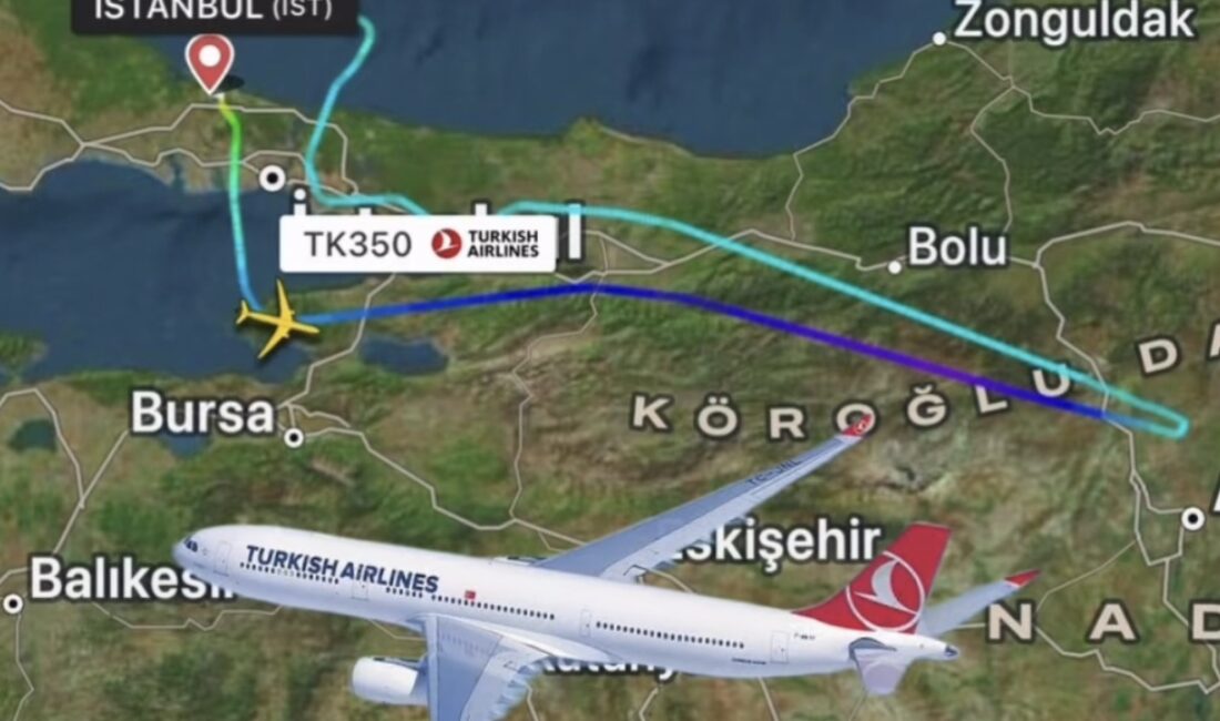 THY uçağı arıza nedeniyle geri döndü
THY’nin İstanbul Almatı Uçağı Ankara Üzerinden Teknik Sorun Nedeniyle Geri