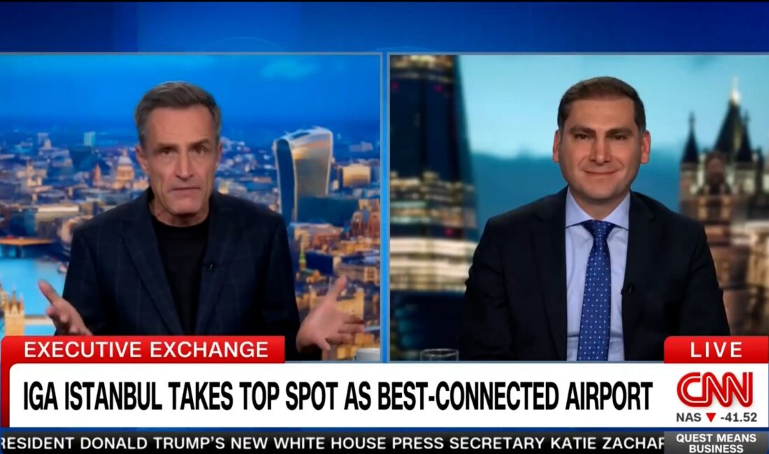 Bilgen, İstanbul Havalimanı’nın başarını CNN’de anlattı İGA İstanbul Havalimanı, havacılık veri şirketi OAG’nin 18 Eylül’de yayınladığı