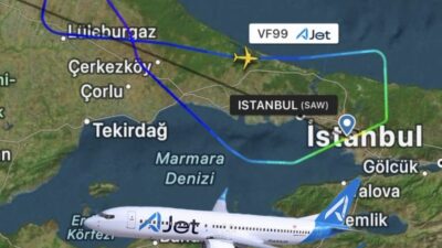 AJet’in Sabiha Gökçen-Saraybosna uçağı kuşa çarptı, Kırklareli üzerinden geri döndü