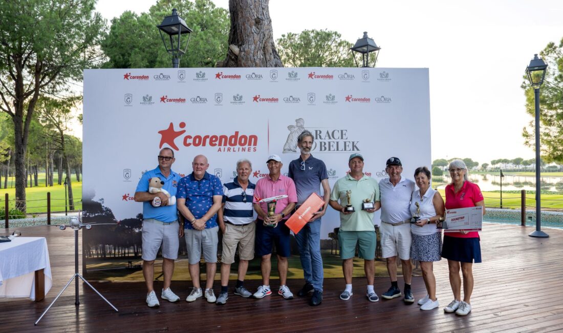 Golf turnuvasının şampiyonları belli oldu Corendon Airlines, Kaden Group ve Gloria Hotels & Resorts iş